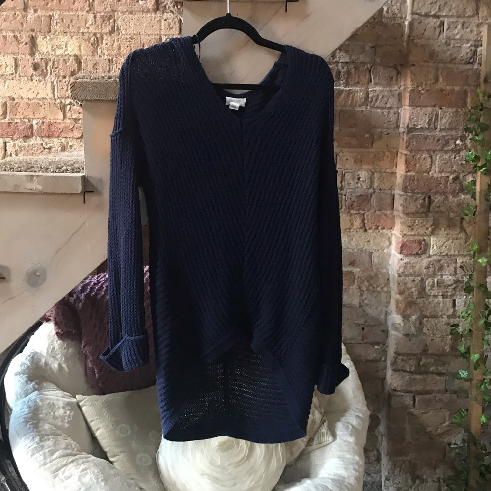 Caslon Sweater, Navy, Size small.